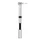 POMPE MINI ROUTE ZEFAL ROAD MICRO ALU ARGENT  7BARS L165mm VP/VS 95g POUR PNEU SECTION 25 à 32mm AVEC CLIPS FIXATION