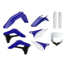 FAIRINGS/BODY PARTS FOR SHERCO 125, 250 SE-R, 250, 450 SEF-R 2017>2022 Blue/white/black - (OEM color)  (9 parts kit)   -POLISPORT-