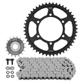 KIT CHAINE ADAPTABLE SUZUKI 800 GSX-8S 2023>, GSX-8R 2023>, GSX-8T 2026> 525 17x47 (DIAM COURONNE 110/130/10.5) (DEMULTIPLICATION ORIGINE) -JT SPROCKETS/DID