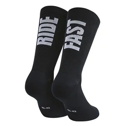 CHAUSSETTES/SOCQUETTES ETE GIST RIDE FAST NOIR 36/39 ANTIBACTERIEN - HAUTEUR 22CM (PAIRE) -5875