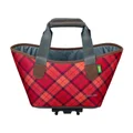 PANIER/SAC A MAIN VELO RACKTIME AGNETHA ROUGE FIXATION PORTE BAGAGE (L 34cm x L 26cm x h 37cm)  - COMPATIBLE SYSTEME RACKTIME SNAPIT