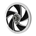 POULIE CYCLO ADAPTABLE PEUGEOT MBK 51 / 103 SP, MVL ALU ELLIPSE NOIR AVEC PIGNON 11 DTS  -SELECTION P2R-
