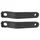 MANIVELLE DROITE + GAUCHE VTT FAT BIKE LEADER FOX BRAGA MOTEUR M500 170mm ALU NOIR (PAIRE)