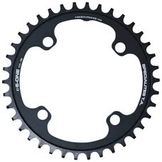 CHAINRING FOR E-BIKE - SINGLE 38teeth Ø104 BLACK TA E-ONE 4 ARMS ALU 7075 FOR BOSCH / BROSE / YAMAHA / GIANT / SHIMANO E-STEPS TA E-ONE
