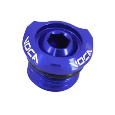 BOUCHON D'HUILE 50 A BOITE VOCA EVO V2 MINARELLI 50 AM6/RIEJU 50 MRT, SMX/YAMAHA 50 TZR, DTR/PEUGEOT 50 XPS, XR6/BETA 50 RR/SHERCO 50 SM-R, SE-R ALU CNC BLEU