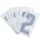 CHIFFRE PLAQUE PVC MOTO/SCOOTER 45mm  2  (VENDU PAR 10)