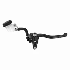 BRAKE MASTER CYLINDER (FRONT) RADIAL FOR DERBI/RIEJU/BETA 50CC ALUMINIUM CNC - ANODIZED BLACK  (With tank) -P2R-