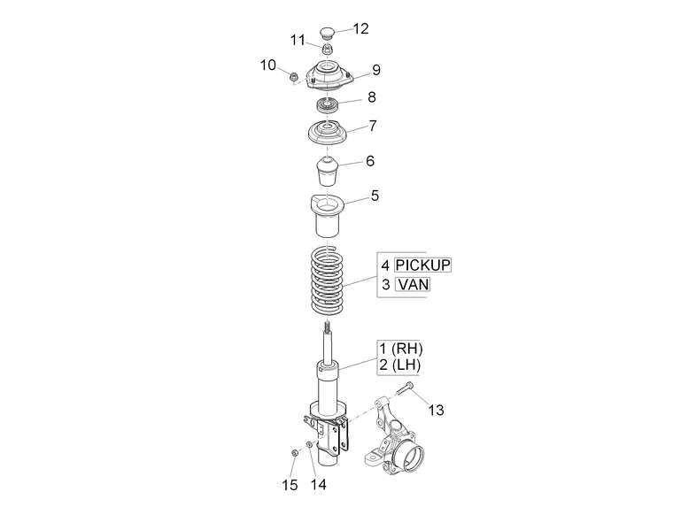 Suspension avant - Amortisseur/s 