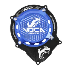 CARTER ALLUMAGE 50 A BOITE VOCA RACING POUR MINARELLI 50 AM6/BETA 50 RR/RIEJU 50 MRT/SHERCO 50 SM-R, SE-R ALU CNC NOIR/BLEU