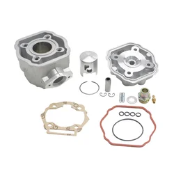 COMPLETE CYLINDER KIT FOR 50cc MOTORBIKE DERBI 50 SENDA 2006>, GPR 2006>/GILERA 50 SMT 2006>, RCR 2006> (PIAGGIO EUR 3 ENGINE)  -ALUMINIUM NIKASIL AIRSAL-