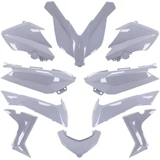 CARROSSERIE/CARENAGE MAXISCOOTER ADAPTABLE YAMAHA 125-250-400 XMAX 2014>2017 GRIS NARDO (KIT 10 PIECES) -P2R