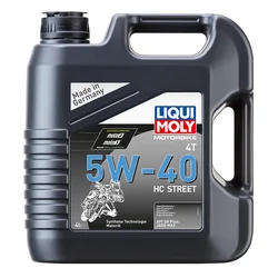 HUILE MOTEUR 4 TEMPS LIQUI MOLY MOTO HC STREET 4T 5W40 (4 L) SYNTHETIQUE