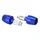 EMBOUT DE GUIDON MOTO POUR YAMAHA 700 MT-07 ALU ANODISE BLEU DIAM 13 ET 17 mm (PAIRE)  -AVOC-