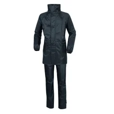 RAIN SUIT - TUCANO SET DILUVIO START BLACK   M  (PANTS+JACKET)- APPROVED EN 14360:2004