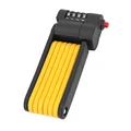 ANTIVOL VELO PLIABLE/PLIANT A COMBINAISON MASTERLOCK DIAM 4 mm L 800 mm NOIR/ORANGE TYPE COUTEAU (INCLUS SUPPORT FIXATION, 4 CLES)