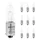 LIGHT BULB 12V 21W STANDART H21W -FOOT BAX9S MINI LONG ASSYMETRIC BAYONET -CLEAR- (TURN LIGHT) (x10)  -VICMA-
