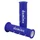 REVETEMENT POIGNEE DOMINO MOTO ON ROAD A250 BLEU/BLANC OPEN END 120-125mm (PAIRE)