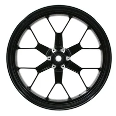 FRONT WHEEL  3,5''X17'' BLACK "PIAGGIO GENUINE PART" APRILIA 750-1200 DORSODURO, 1000 RSV-2, RSV-4, 750 SHIVER  -AP8128228-