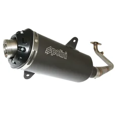 EXHAUST FOR MAXISCOOTER POLINI BLACK FOR SYM 125 JOYMAX 2015>, 125 GTS EVO 2018> (190.0058)