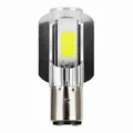 LIGHT BULB 12V LEDS SMD 12000 LUMENS 6000K (WITH GOLDEN ALU RADIATOR) FOOT BA20d  CLEAR (LOW/HIGH BEAM) (SOLD PER UNIT) **  - REPLAY
