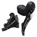 FREIN A DISQUE ROUTE HYDRAULIQUE SHIMANO 105 ARRIERE 11V. R7020 DOUBLE NOIR (LEVIER/MANETTE AVEC ETRIER BR-R7070+DURITE ASSEMBLE 1700mm)