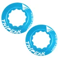 ECROU DISQUE DE FREIN CENTER LOCK TRIPEAK ALUMINIUM ULTRA LEGER 7g BLEU CLAIR - SERRAGE INTERNE (VENDU A LA PAIRE)