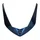 FRONT SHIELD - UPPER - "PIAGGIO GENUINE PART" 125-350-500 X10 BLUE 222/A  -67342400DE-