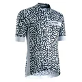 MAILLOT GIST HOMME PAINT MANCHES COURTES ZIP TOTAL NOIR/BLANC XL    -5344
