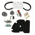 MAINTENANCE KIT "PIAGGIO GENUINE PARTS" 125 X-EVO 2007>, X8 2004>2006 (WITH SLIDING GUIDES) (+REAR BRAKE PADS BREMBO 647077)  -1R000392-