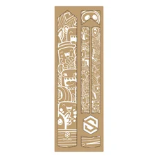 AUTOCOLLANT/STICKER DE PROTECTION CADRE VELO SKUAD MODELE COMICS BLANC (3M)