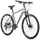 VELO MUSCULAIRE VTC 28 LEADER FOX TOSCANA HOMME ARGENT MAT 9V CADRE 19 POUCES (TAILLE ADULTE 175 à 183 cm)