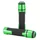 REVETEMENT POIGNEE AVOC MOTO ON ROAD ANTIDERAPANTE AVEC EMBOUT DE GUIDON ADAPTABLE KAWASAKI 900 Z900, 650 Z650 VERT ANODISE (PAIRE)