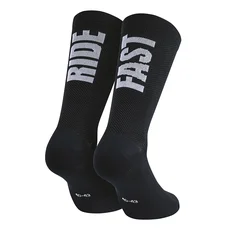 CHAUSSETTES / SOCQUETTES ETE GIST RIDE FAST NOIR 44/47 ANTIBACTERIEN - HAUTEUR 22CM (PAIRE) -5875