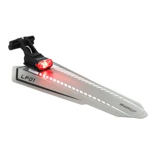 MUDGUARD FOR MTB/ROAD BIKE - READYGO REAR BLACK -With taillight USB140 LUMENS - On seat rail (On card)