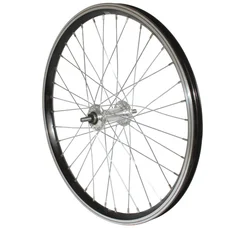WHEEL FOR TRAILER- 20X1.75 - FULL ALUMINIUM BLACK- Ø 9 SOLID SPINDLE
