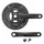 PEDALIER VTT P2R 8/9V. ALU NOIR 172.5mm 50-39-30 (BOITIER 110mm) PLATEAUX DEMONTABLES