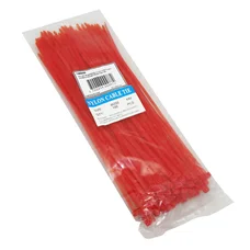 NYLON HOSE CLAMP (RILSAN TYPE) 3,6X250mm - RED (SOLD PER 100)- P2R SELECTION