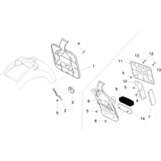 Carrosserie arriére II- Porte-plaque