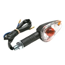 CLIGNOTANT 50 A BOITE ADAPTABLE PEUGEOT 50 XR7 2008> TRANSPARENT/NOIR  AR GAUCHE (VENDU A L'UNITE) (HOMOLOGUE CE)  -SELECTION P2R-