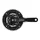 PEDALIER VTT SHIMANO  7/8V. TY501 NOIR 170mm 42-34-24  (BOITIER 122mm) (MONTAGE ATELIER)