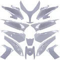 CARROSSERIE/CARENAGE MAXISCOOTER ADAPTABLE YAMAHA 500 TMAX 2008>2011 GRIS NARDO (KIT 13 PIECES)  -P2R-