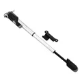 POMPE MINI ROUTE/VTT GIYO ALU TELESCOPIQUE ARGENT 7 BARS VP/VS AVEC MANOMETRE