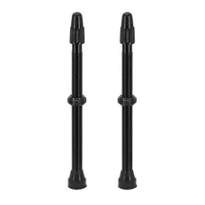 VALVE DE PNEU TUBELESS PRESTA VITTORIA 80 mm ALU NOIR OBUS DEMONTABLE (VENDU A LA PAIRE SUR CARTE)