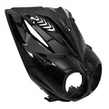 FRONT FAIRING FOR SCOOT MBK 50 STUNT/YAMAHA 50 SLIDER GLOSS BLACK (FOR HEADLIGHT)- SELECTION P2R