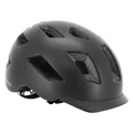 URBAN BIKE ADULT HELMET -  GIST   SMART BLACK- IN-MOLD - REAR LIGHTS - EURO 52-58- RATCHET SETTINGS - LUMIERE VISIBLE A 200m
