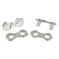 CONNECTEUR DE CHAINE VELO  9V. NEWTON ARGENT  (ATTACHE RAPIDE) (BLISTER DE 2 PIECES)
