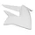 CARENAGE/CACHE RESERVOIR 50 A BOITE ADAPTABLE DERBI 50 SENDA DRD 2011> BLANC BRILLANT DROIT  -P2R-