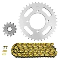 CHAIN AND SPROCKET KIT FOR YAMAHA 50 TT R E 2006>2020  420  13x37  (Ø SPROCKET 64/80/8.5)  (OEM SPECIFICATIONS)  -AFAM-