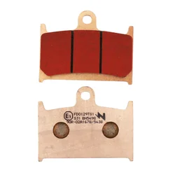 BRAKE PADS NEWFREN FOR SUZUKI 1100 GSX-R 1989>1992 Front   1200 GSF BANDIT 1996>2000 Front  TRIUMPH 900 SPEED TRIPLE 1997>2001 Front   (L 70mm - H 55mm - thk 8.5mm)  (FD0129TS)  (TOURING SINTERED)