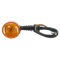 CLIGNOTANT SCOOT ADAPTABLE MBK 50 NITRO / YAMAHA 50 AEROX AR NOIR CABOCHON ORANGE A AMPOULE (VENDU A L'UNITE)  -SELECTION P2R-